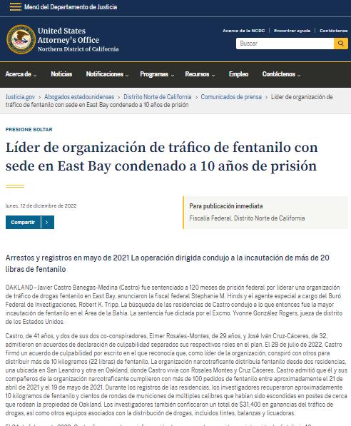 $!La Unidad Investigativa de EL HERALDO Plus escudriñó documentos en la Corte Federal para el Distrito Norte de California para conocer más sobre los extraditados hondureños a Estados Unidos por traficar fentanilo o “droga zombi”.