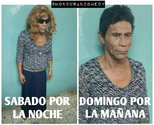 Reo hondureño que intentó fugarse vestido de mujer se convierte en víctima de memes