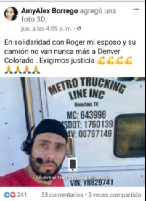 'Volveremos en 110 años': camioneros boicotean a Colorado tras condena a joven cubano