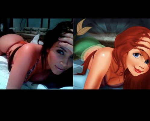 Las princesas de Disney se transforman en Kim Kardashian