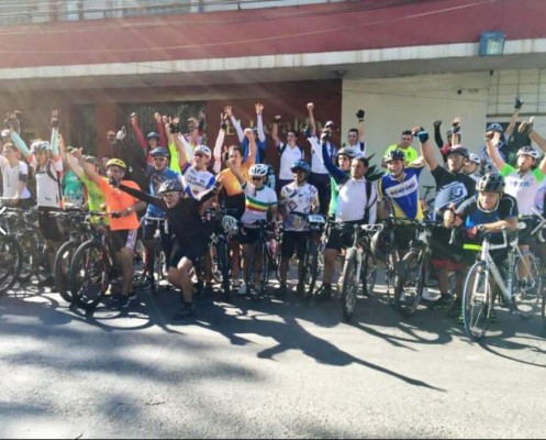 Un éxito, el simulacro de la Cuarta Vuelta Ciclística de Tegucigalpa
