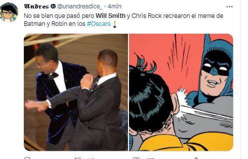 Redes sociales explotan con memes tras puñetazo de Will Smith a Chris Rock