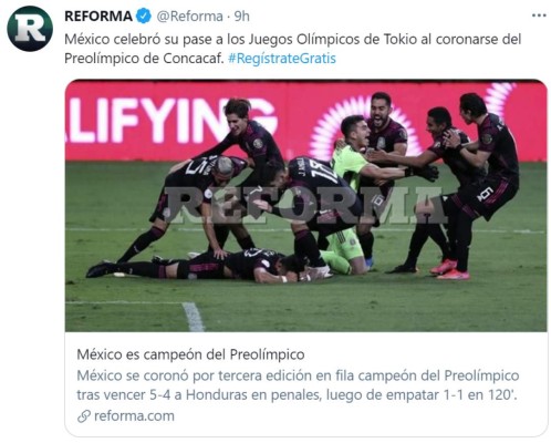 Prensa mexicana destaca triunfo tricolor y reconoce el esfuerzo de Honduras (Fotos)