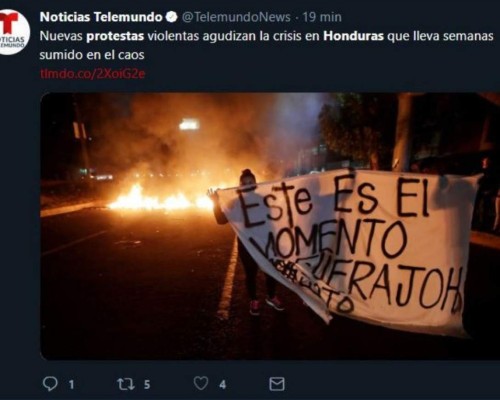 FOTOS: Las violentas protestas de Honduras en los medios internacionales