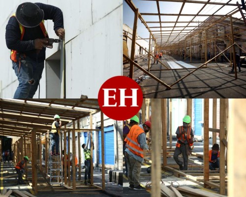 FOTOS: Así avanza la reconstrucción en los mercados de Comayagüela