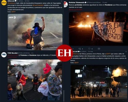 FOTOS: Las violentas protestas de Honduras en los medios internacionales