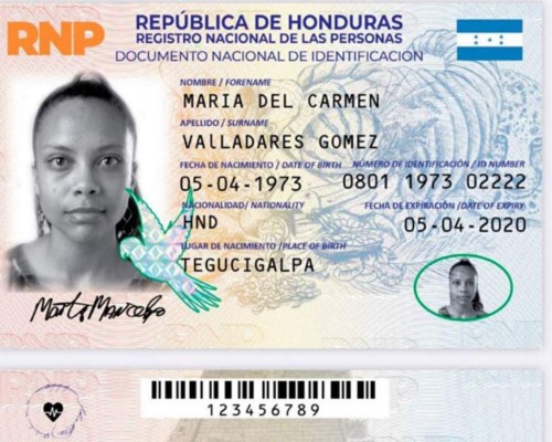 Dentro de tres semanas iniciará la impresión de nuevas identidades en Honduras