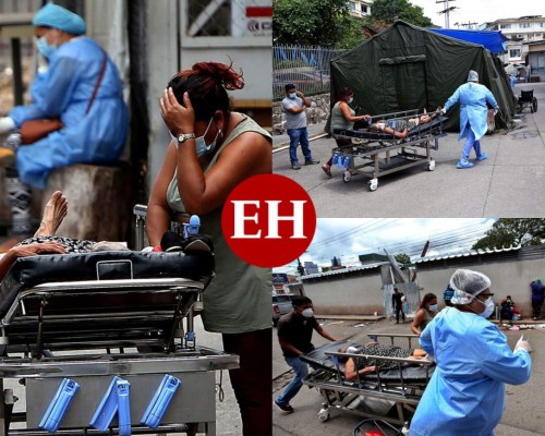 FOTOS: Dramático traslado de una paciente sospechosa de covid-19 en el HE