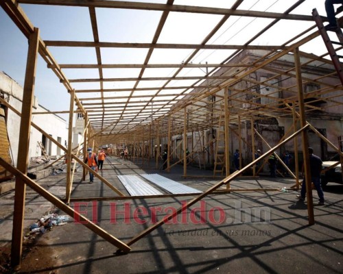 FOTOS: Así avanza la reconstrucción en los mercados de Comayagüela