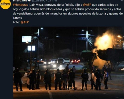 FOTOS: Las violentas protestas de Honduras en los medios internacionales