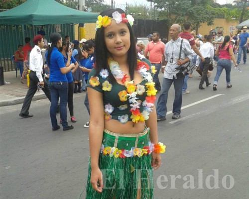 Galería de fotos del inicio del desfile en Tegucigalpa