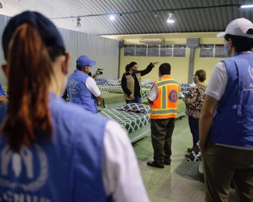 EN FOTOS: El interior del centro de aislamiento para migrantes retornados en Infop