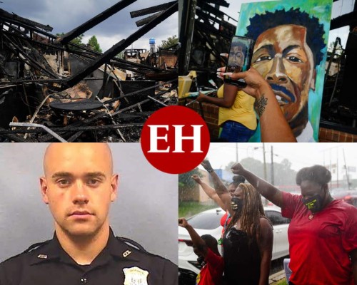 Caos, ira y destrucción en Atlanta por muerte de otro afroamericano a manos de la policía (FOTOS)