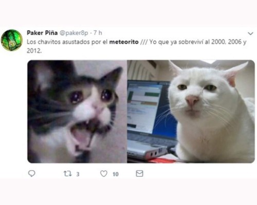 Los divertidos memes del meteorito y 'el fin del mundo' este 3 de octubre