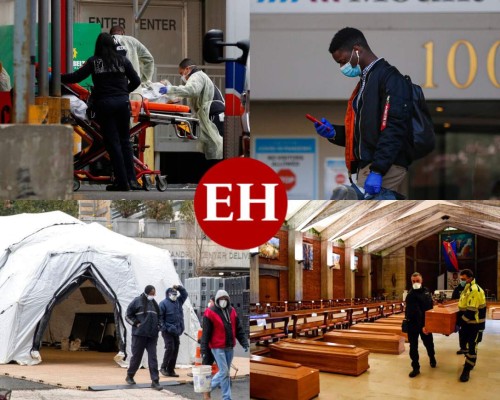 FOTOS: Estados Unidos supera a China en muertes por Covid-19