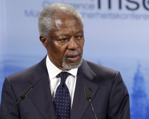 Hacer la paz no es fácil, dice Kofi Annan en Colombia