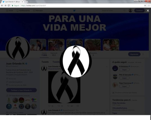 Juan Orlando Hernández coloca foto de su herman en cuenta de Twitter