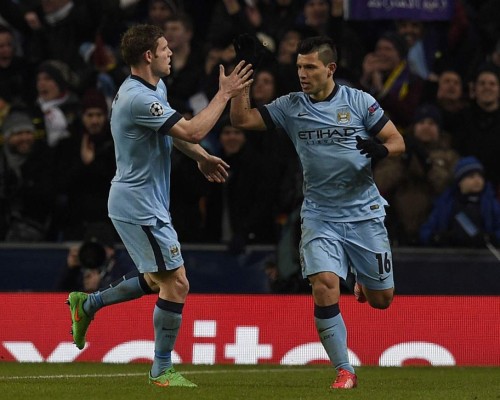 Agüero empata con Cavani y Ronaldo en tabla de goleadores en Champions