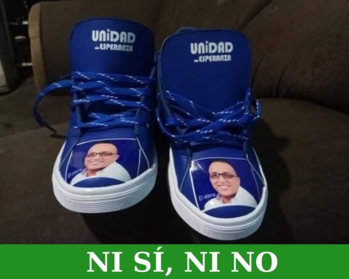 ¿Eran auténticos los 'tenis nacionalistas” con el rostro de José Villanueva, 'el Alero”?