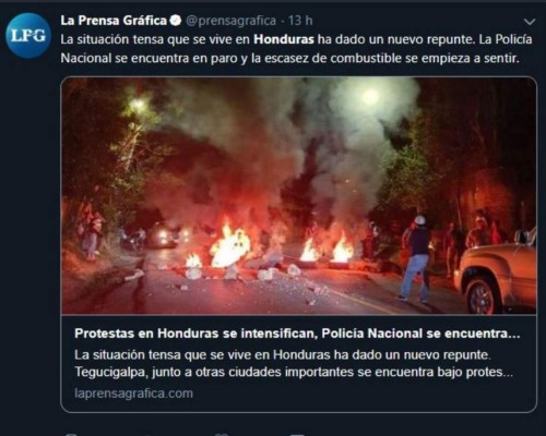 FOTOS: Las violentas protestas de Honduras en los medios internacionales