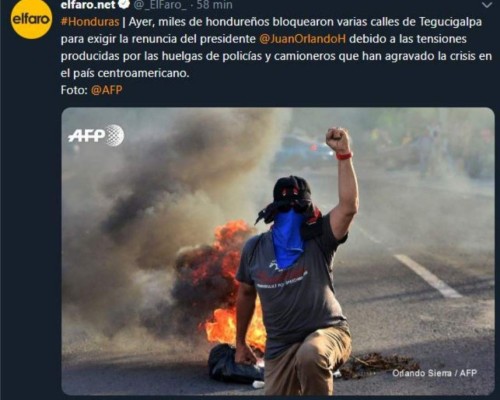 FOTOS: Las violentas protestas de Honduras en los medios internacionales