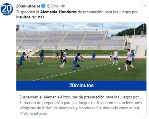 Así reacciona el mundo por los insultos racistas en el partido Honduras-Alemania
