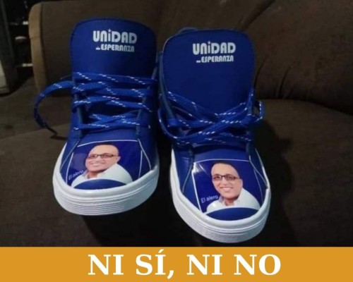 ¿Eran auténticos los 'tenis nacionalistas” con el rostro de José Villanueva, 'el Alero”?