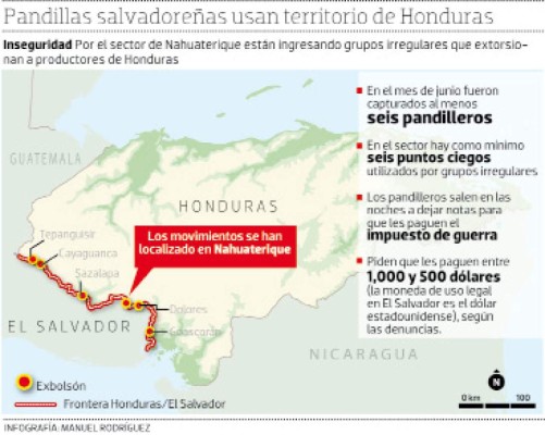 Mareros salvadoreños siembran terror en zona recuperada