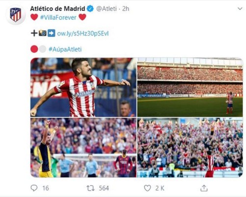FOTOS: 'Gracias' David Villa, así despide el mundo al máximo goleador de la Roja