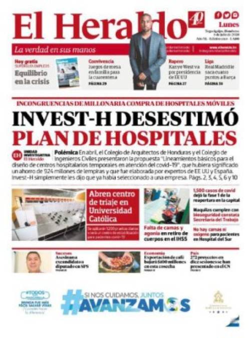 Así denunció EL HERALDO la corrupción de Invest-H en plena pandemia (FOTOS)
