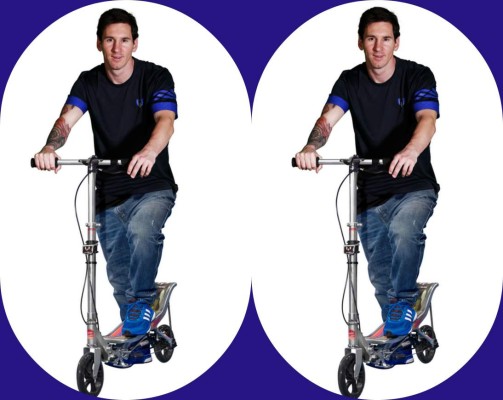 Messi tiene su propio juego Space Scooter