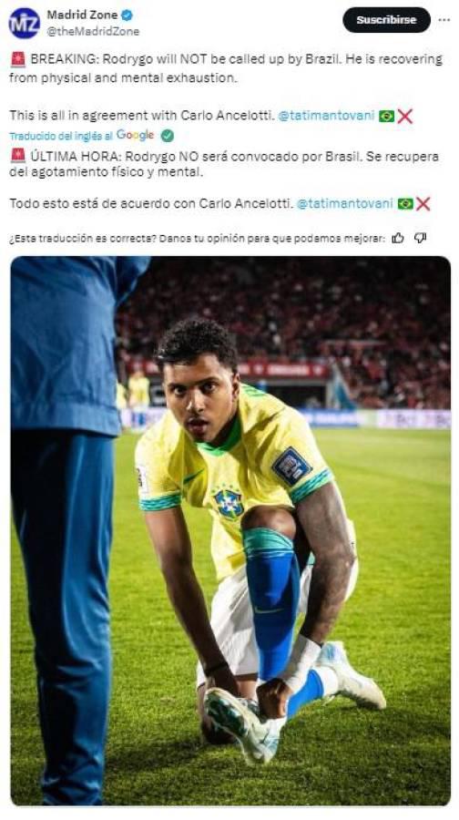 Ancelotti sorprende al borrar de la lista de convocatoria de Brasil a jugador referente