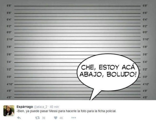 Los mejores memes del Argentino Lionel Messi guardando prisión