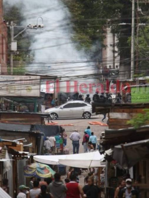 Gasean a comerciantes que se oponen al cierre de mercados de Comayagüela  