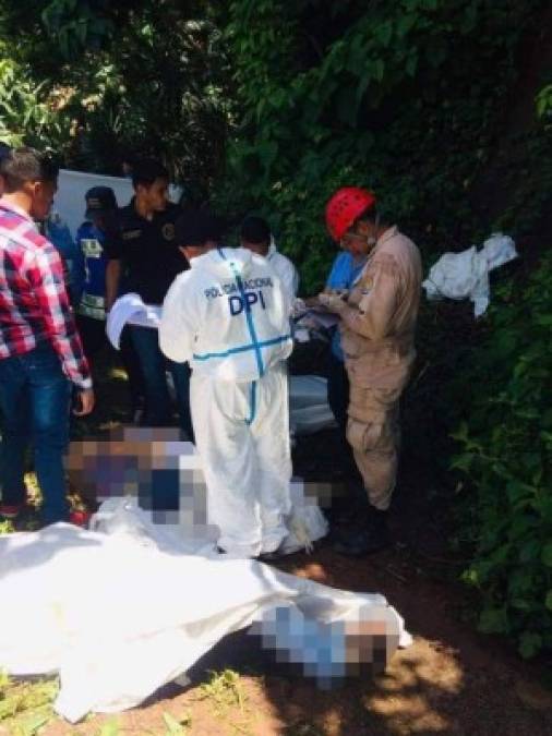 Dramática escena donde murieron tres universitarias y un empresario, en Copán