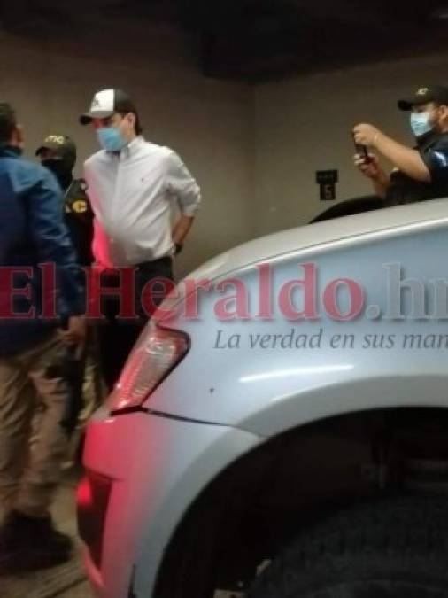 Esposado y con chaleco, así fue trasladado Marco Bográn tras ser capturado (FOTOS)