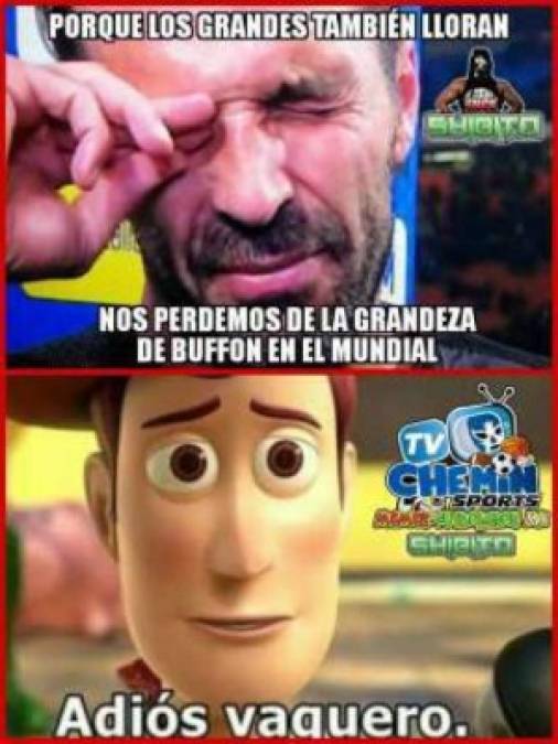Las lágrimas de Buffon protagonizan los memes del día tras la eliminación de Italia