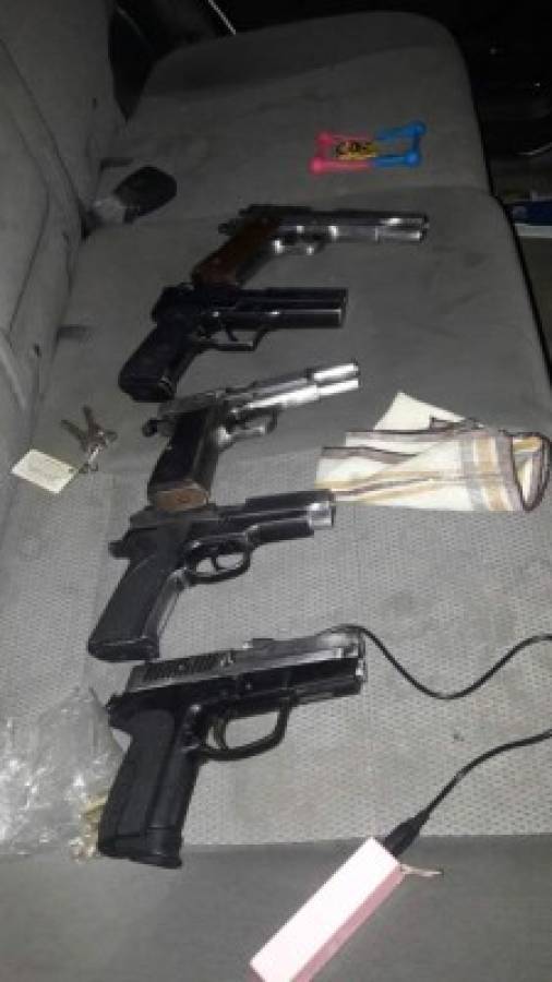 Detienen a cuatro menores con armas de fuego y carro robado en El Pedregal