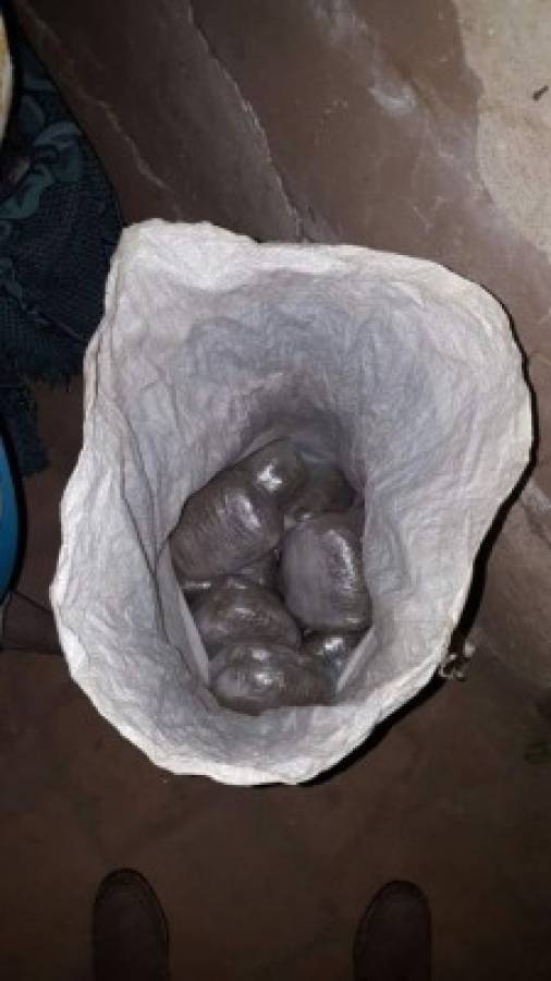 Choluteca: Decomisan más de 204 libras de marihuana enterradas en una caleta