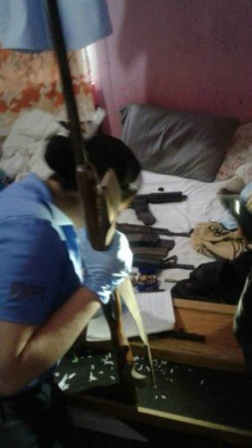 Honduras: Encuentran cinco armas de grueso calibre en allanamiento en San Pedro Sula