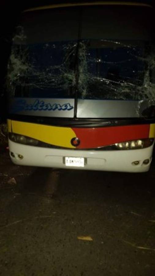 Impacto de autobús a red eléctrica en Santa Bárbara provoca pérdidas considerables