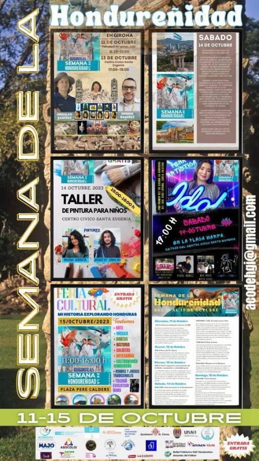 Celebran la Semana de la Hondureñidad en Girona, España