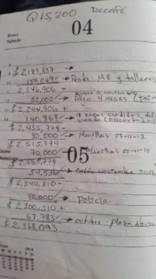 Hallan presunto detalle de pagos a policías