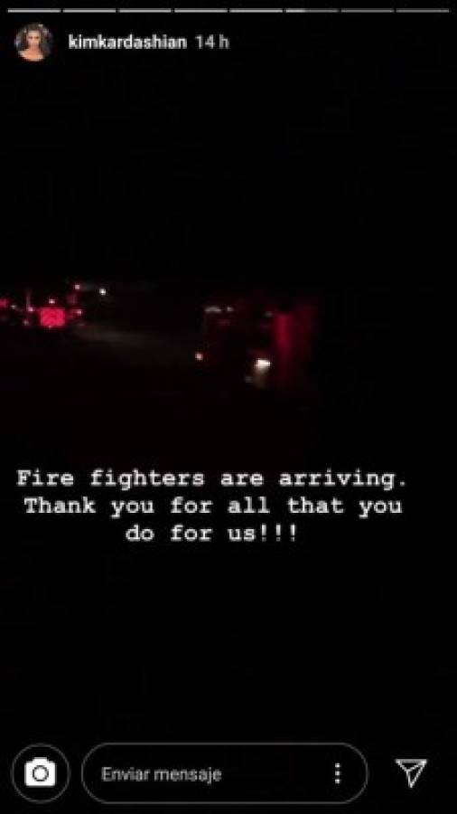 Kim Kardashian es obligada a evacuar su casa por incendio en California