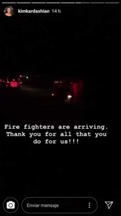 Kim Kardashian es obligada a evacuar su casa por incendio en California