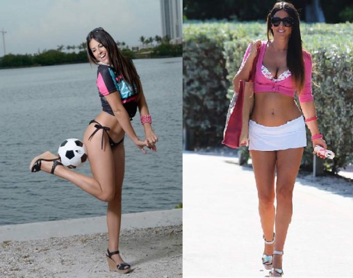 La modelo del fútbol Claudia Romani muestra su hermosa figura en Instagram