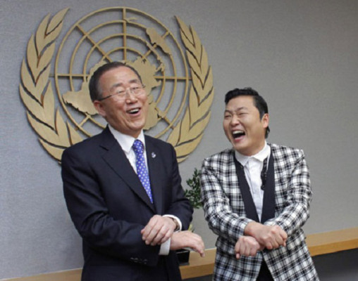Ban Ki-moon bailó con Psy el Gangnam Style