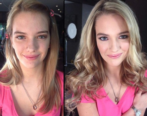 Revelan a las actrices porno con y sin maquillaje