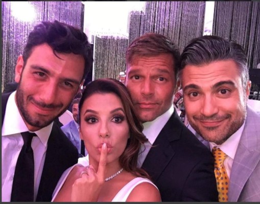 Famosos que asistieron a la boda de Eva Longoría y el empresario de Televisa