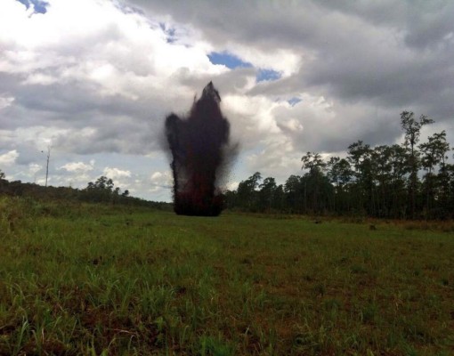 Destruyen narcopista en el noreste de Honduras